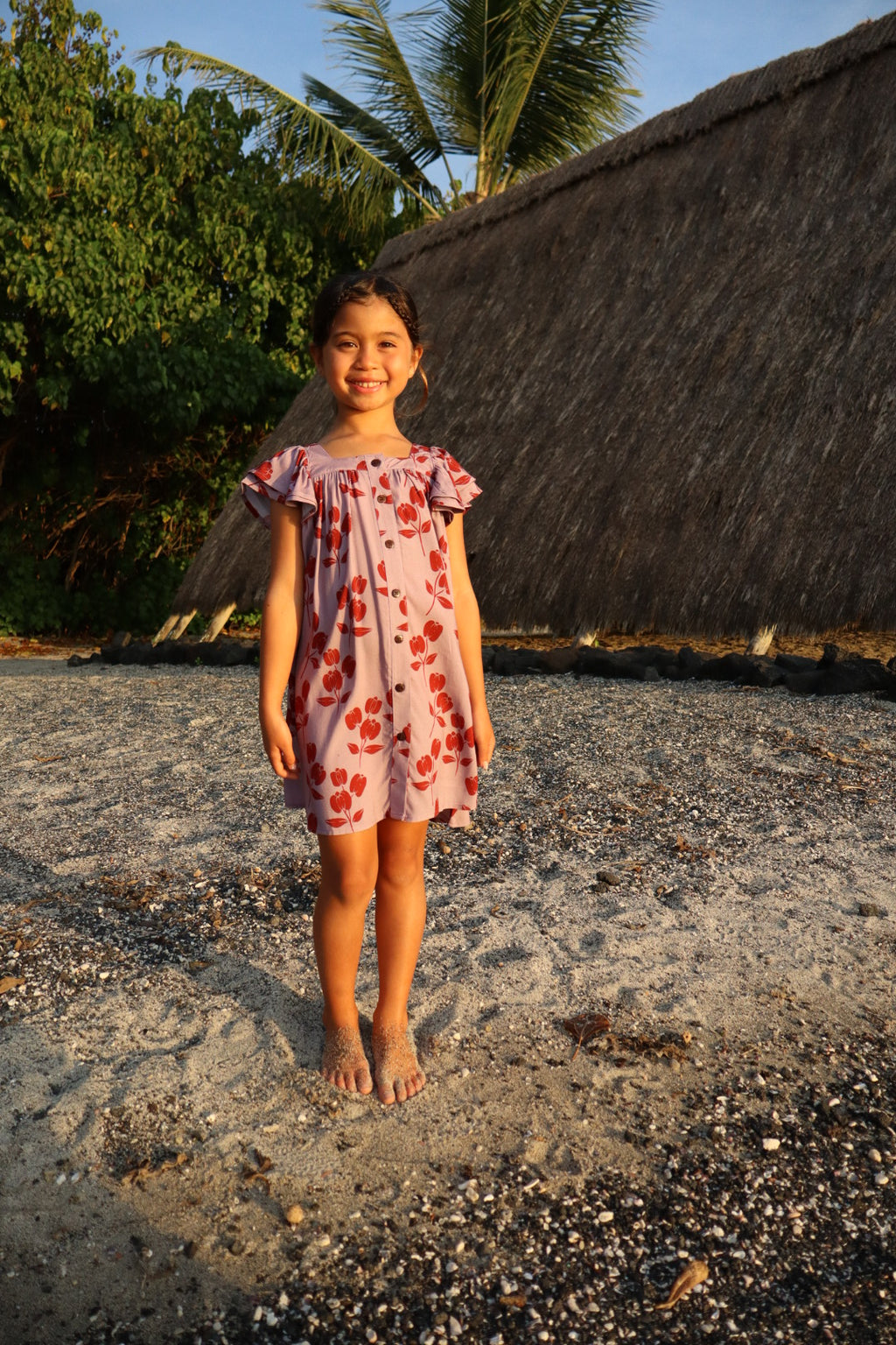 Dainty A'ali'i Keiki Wahine Dress