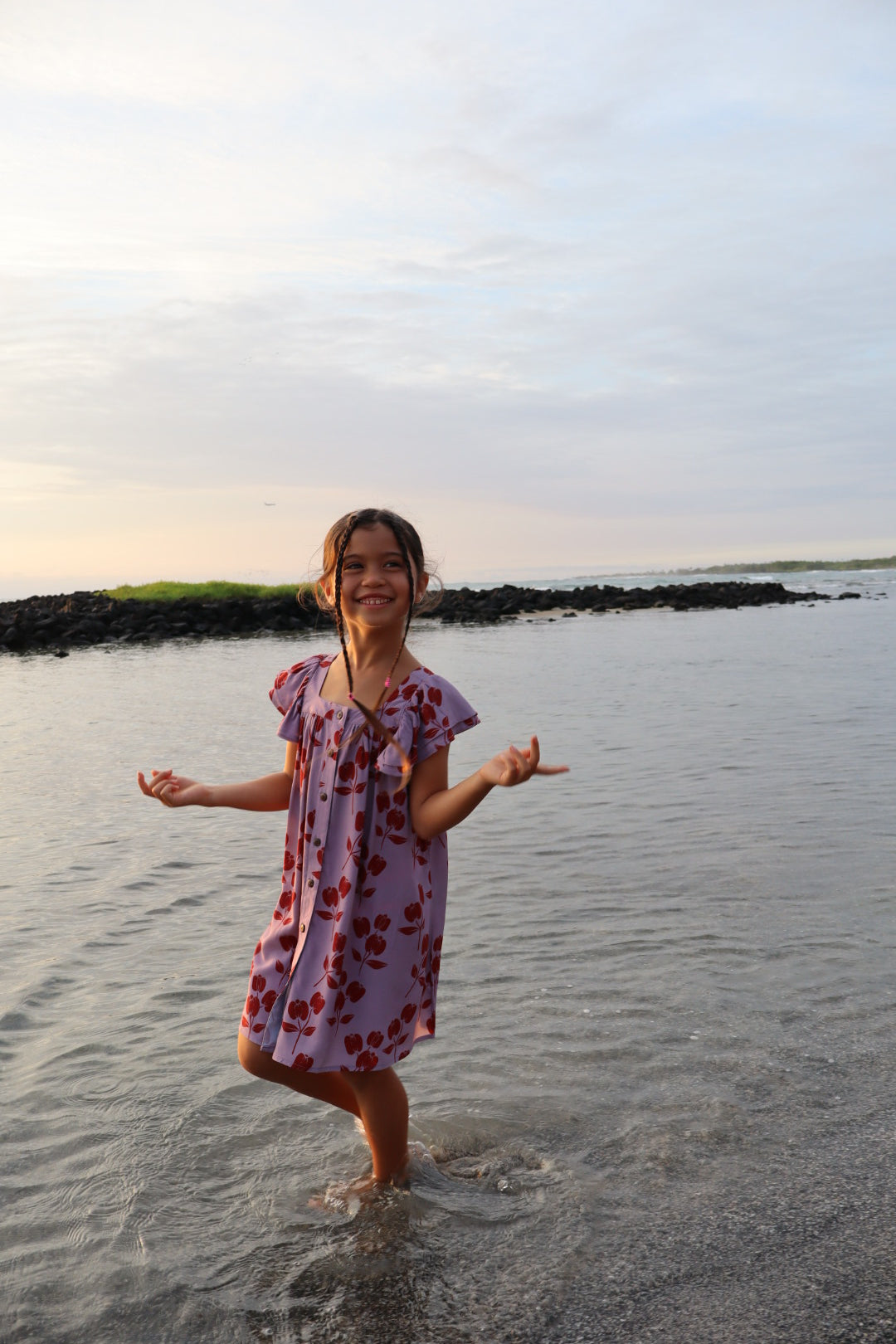 Dainty A'ali'i Keiki Wahine Dress