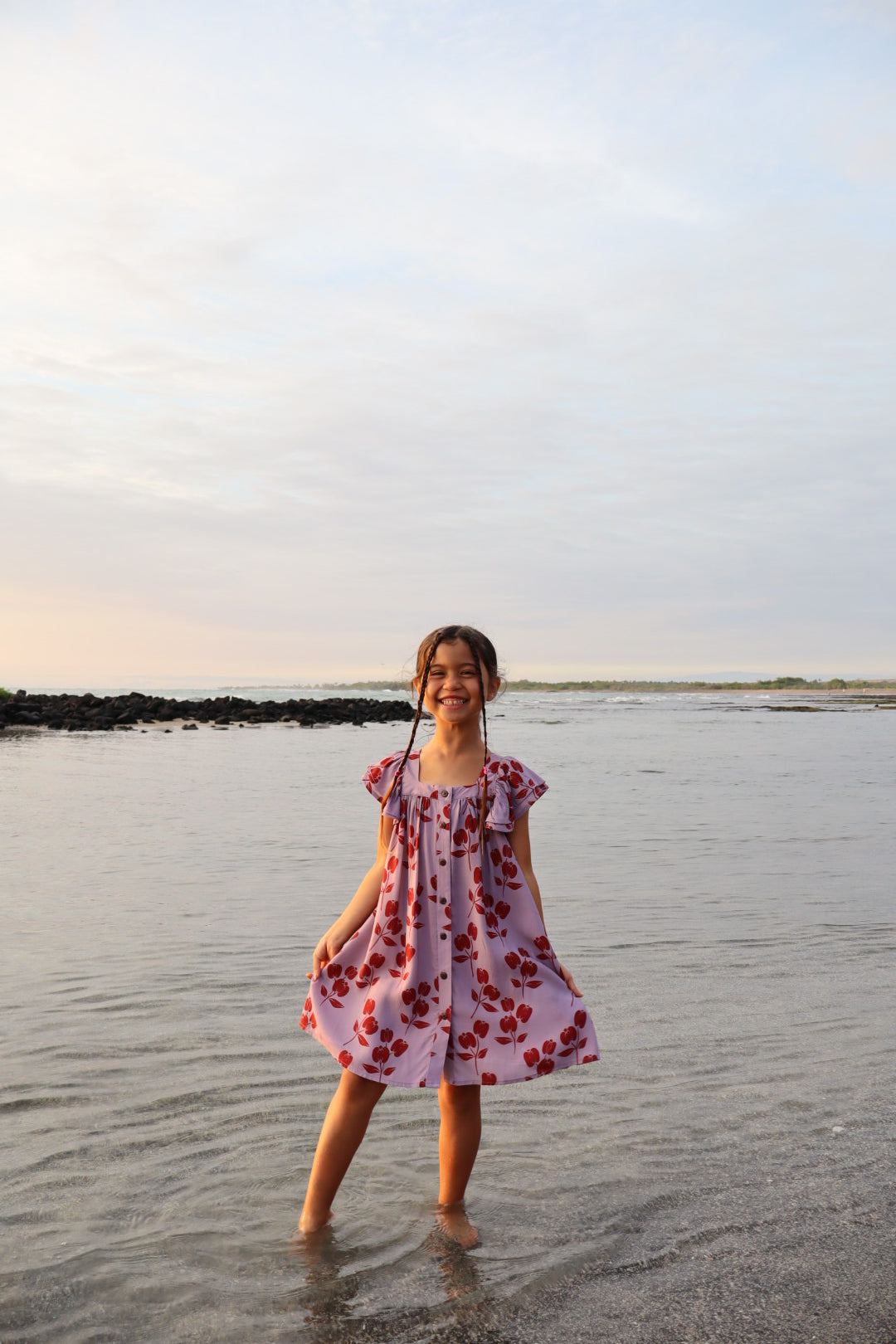 Dainty A'ali'i Keiki Wahine Dress